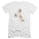 Lord Of The Rings Gandalf The White Men's Ultra-Soft 30/1 Cotton Slim Short-Sleeve T-Shirt